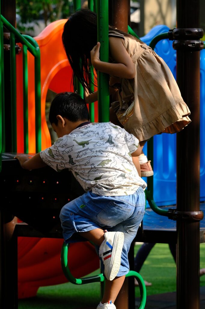 Custom Hot Wheels Start Gate: Kids playing outside