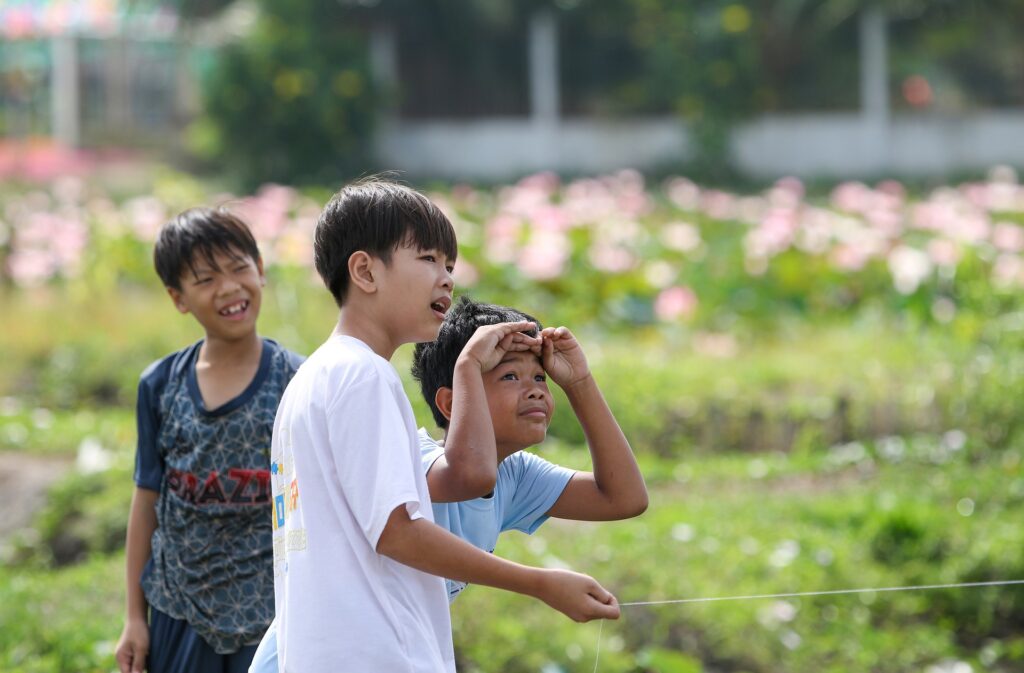 STEM Learning into Playtime: Kids playing outside