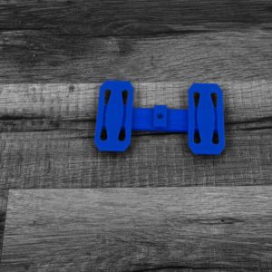 12-pack of Hot Wheels Track Connector Spacers, made in the USA with eco-friendly plastic, ensuring precise 30mm lane spacing for balanced racing