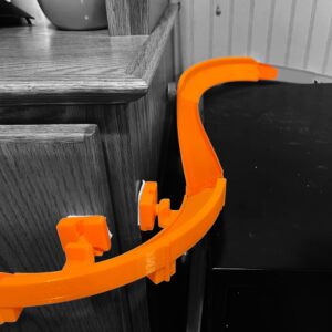 90 Degree Wall Mounted Banked Turn – Hot Wheels Track Compatible