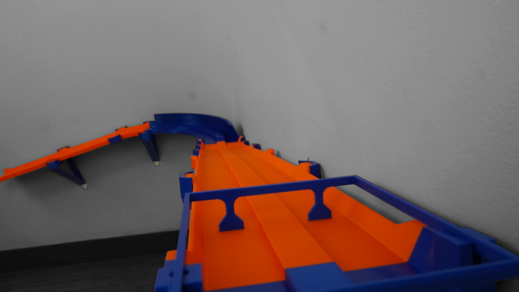 Wall mounted monster truck track Hot Wheels compatible